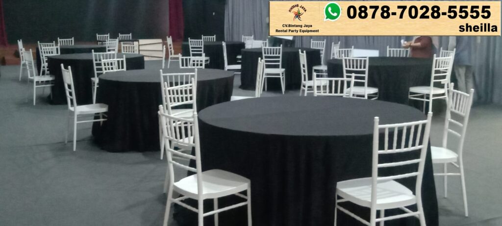 Tempat Sewa Kursi Tiffany Kayu Warna Putih Kota Bandung