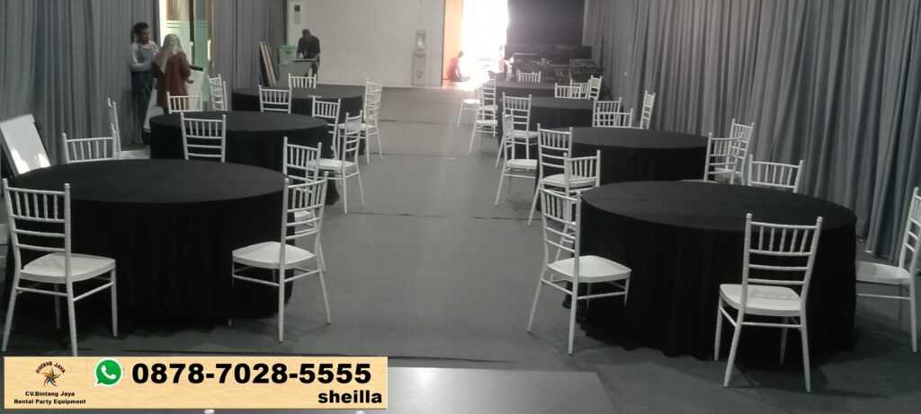 Tempat Sewa Kursi Tiffany Kayu Warna Putih Kota Bandung
