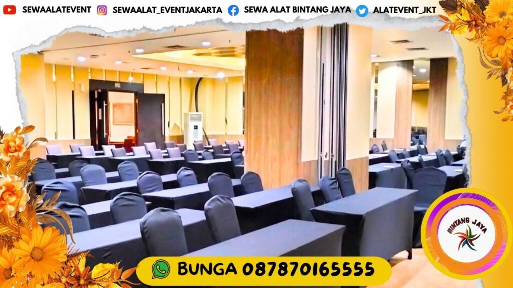 PUSAT SEWA MEJA KOTAK TAPLAK KETAT HITAM DI JAKARTA PUSAT FREE ONGKIR PROMO TAHUN BARU 2025