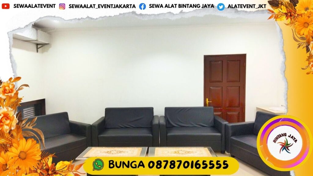 PUSAT SEWA SOFA HITAM TYPE DOUBLE SEATER WILAYAH JAKARTA PUSAT 2024