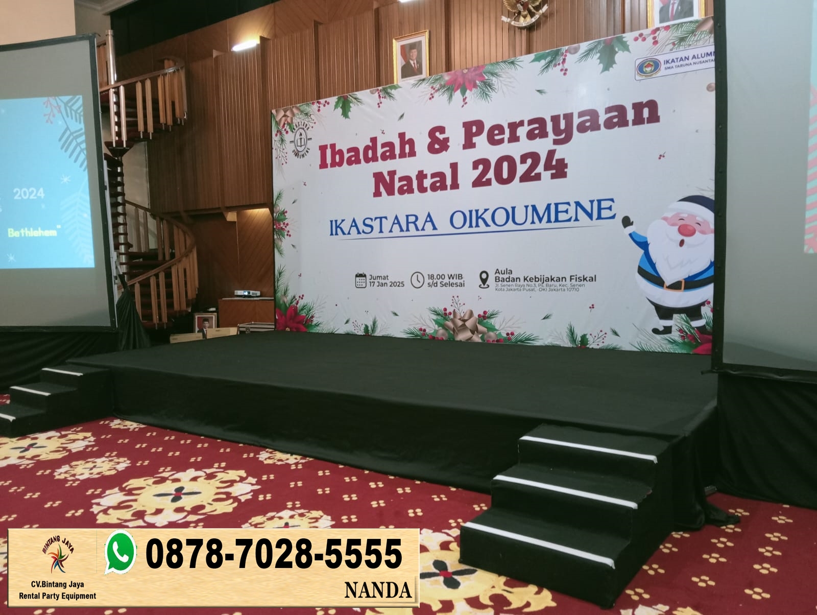 Sewa Panggung Podium Backdrop Dan Kursi Di Depok
