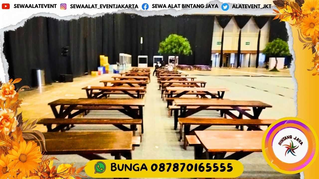 SEWA MEJA OUTDOOR TAMAN TYPE KAYU BERAGAM MODEL DI BOGOR JAWA BARAT PELAYANAN PROFESIONAL