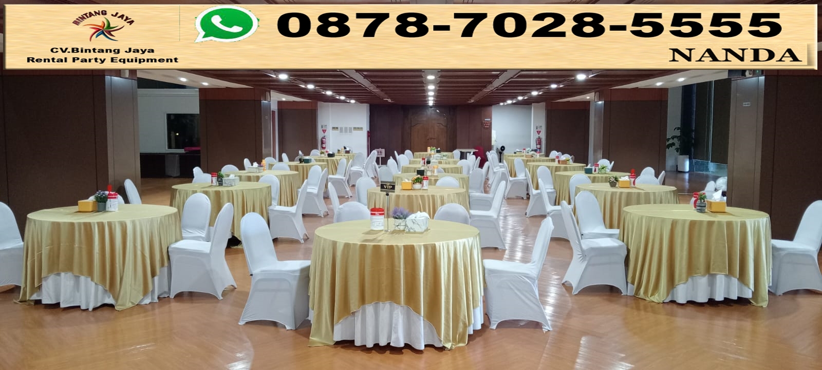 Sewa Meja Bulat Setting Kursi Melingkar di Tangerang