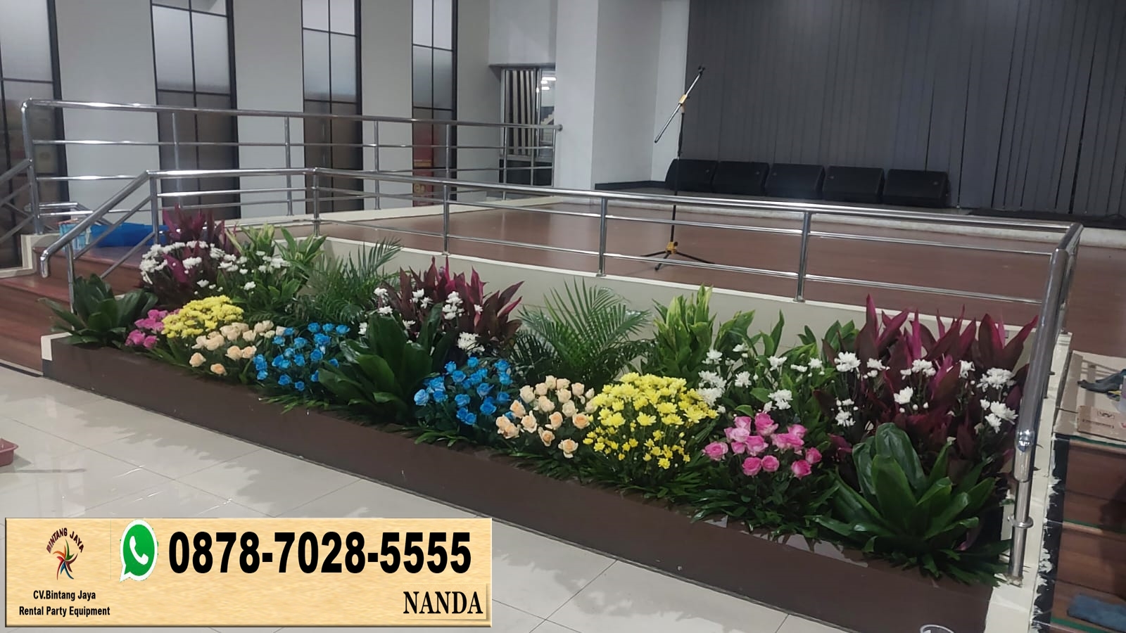 Sewa Panggung Berikut Mini Garden Harga Permeter di Jakarta