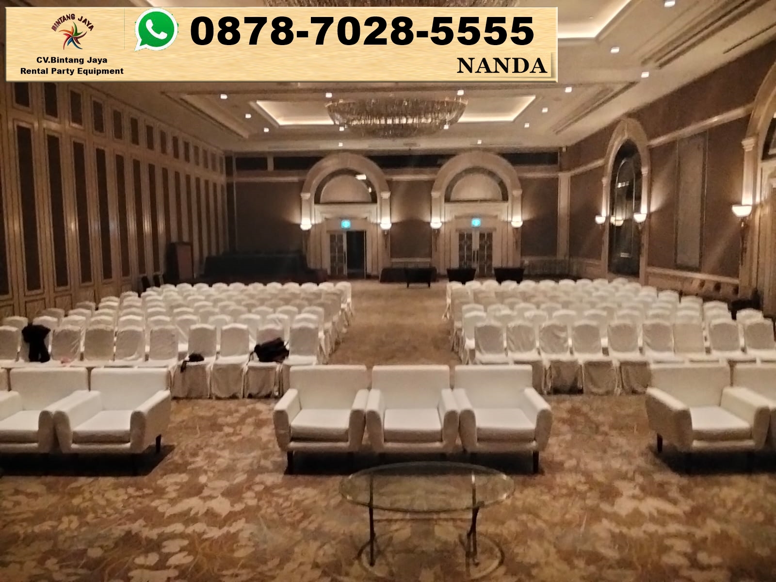 Sewa Sofa Kaki Kayu Type Scandinavian Dan Karpet Di Jakarta