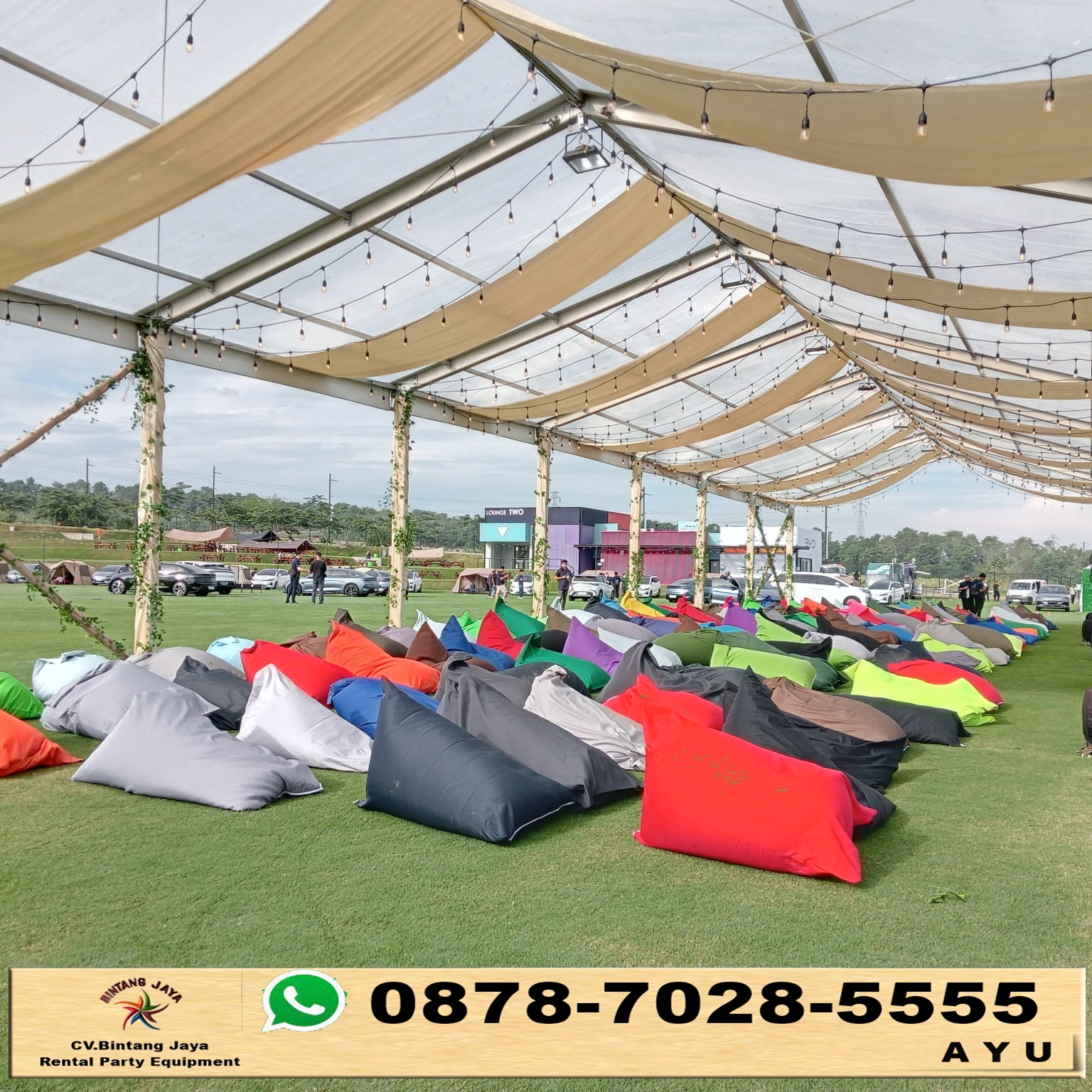 Sewa Bean Bag Dan Tenda Roder Area Tangerang