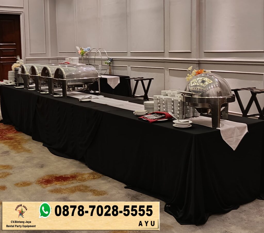Sewa Cover Tebar Hitam Dan Runner Meja Di Jakarta