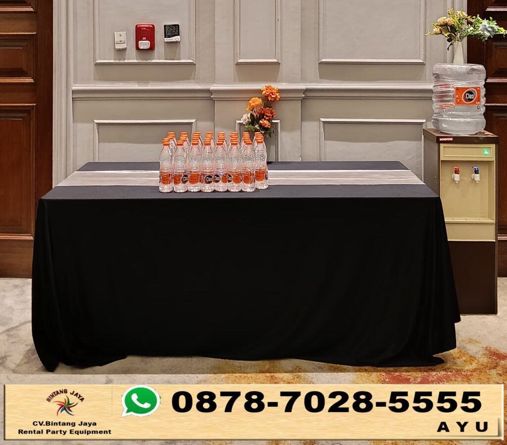 Sewa Cover Tebar Hitam Dan Runner Meja Di Jakarta