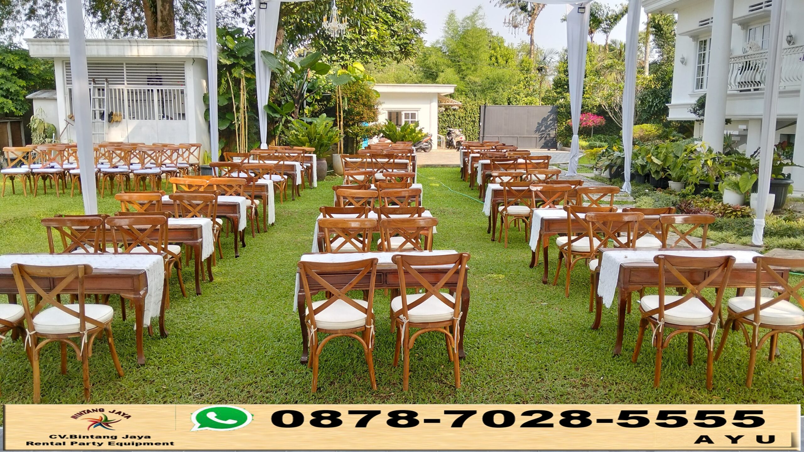 Sewa Kursi Cross Back Dan Tenda Event Di Pendopo Bogor