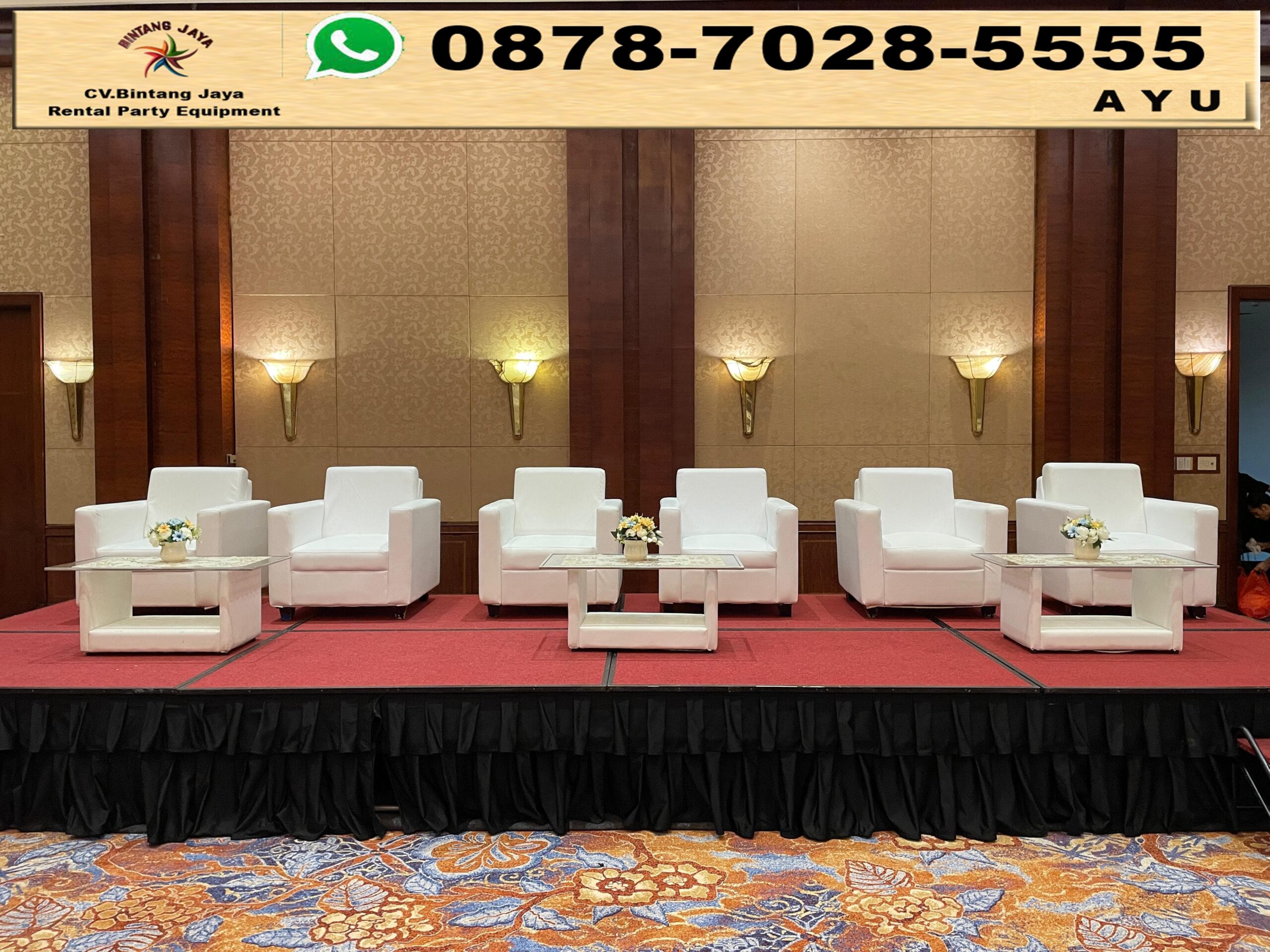 Sewa Sofa Dan Meja VIP Event JW Mariot Jakarta