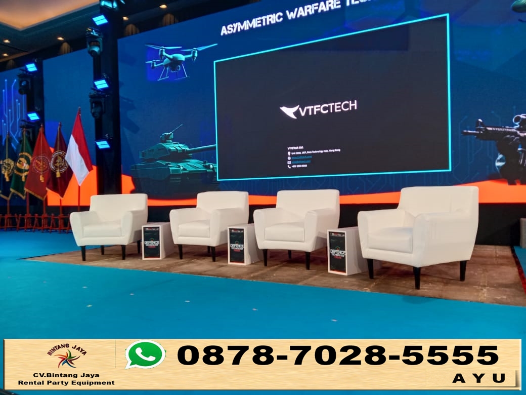 Sewa Sofa Putih Type Scandinavian Event JCC Jakpus