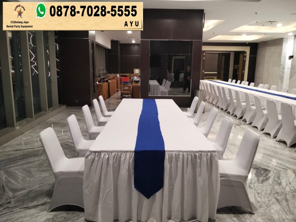 Rental Kursi Susun Stainless dan Meja Kotak Bekasi