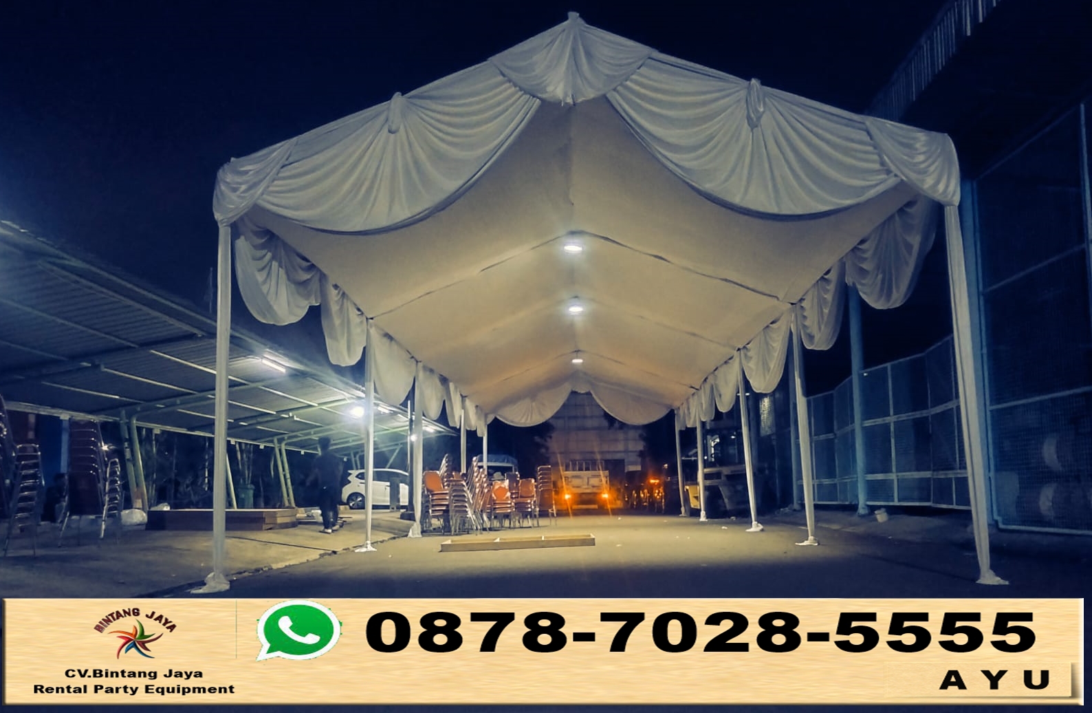 Rental Tenda Plavon Dan Flooring Event TMII Jaktim