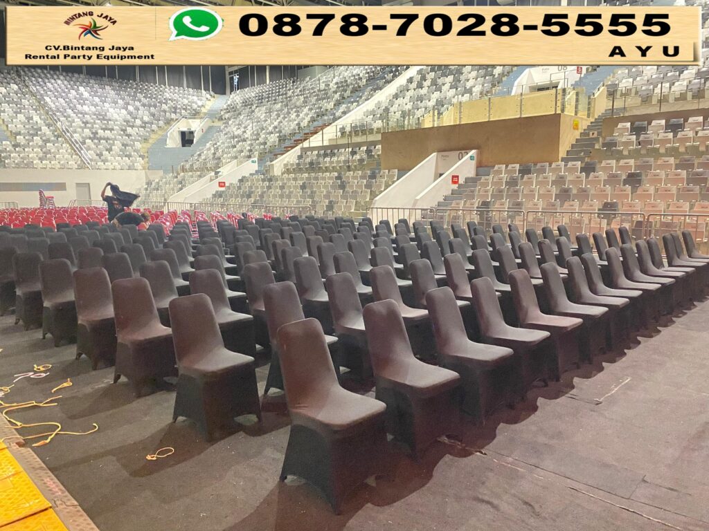 Sewa Kursi Susun Sarung Kursi Hitam Ketat Jakarta