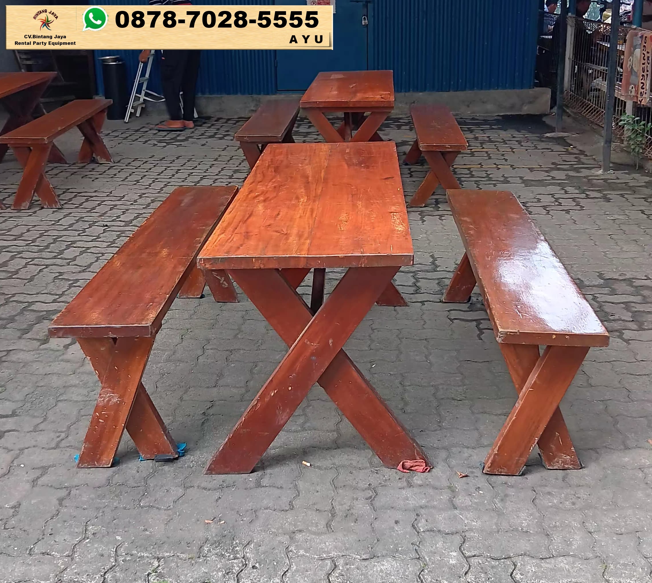 Sewa Meja Dan Kursi Taman Kaki Silang Di Jakarta Timur