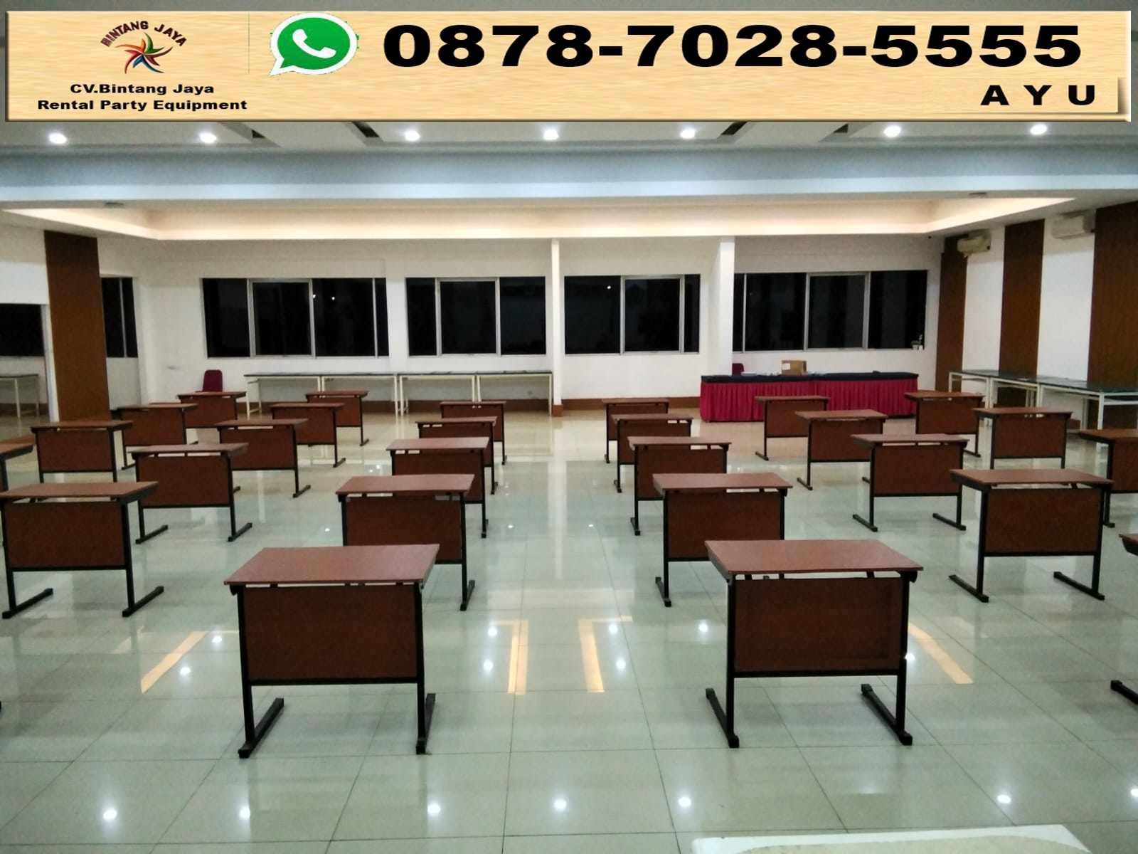 Jasa Sewa Meja Test Atau Meja Kelas Single Jabodetabek