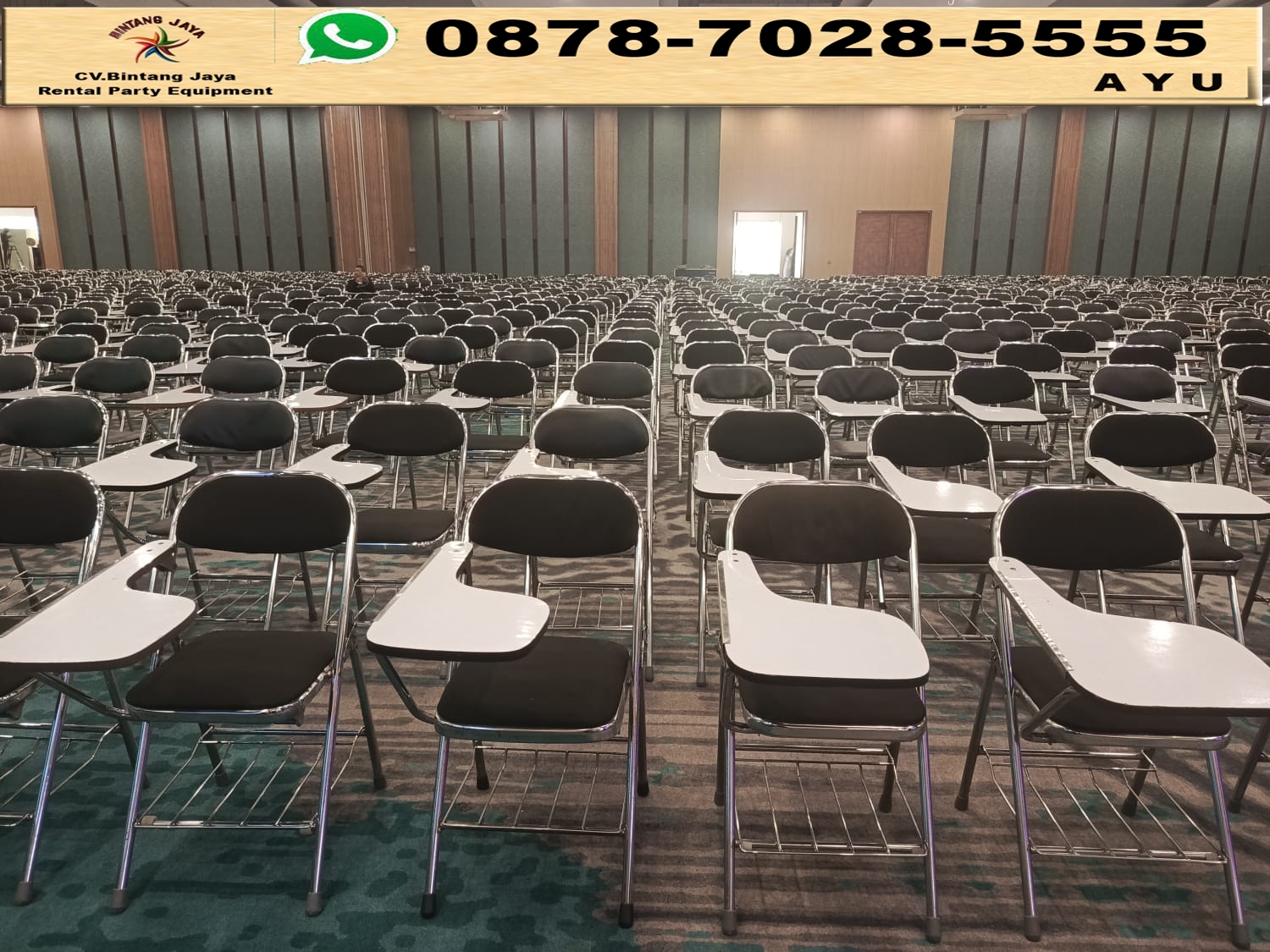 Pusat Jasa Sewa Kursi Kuliah Lipat Stainless Jakarta
