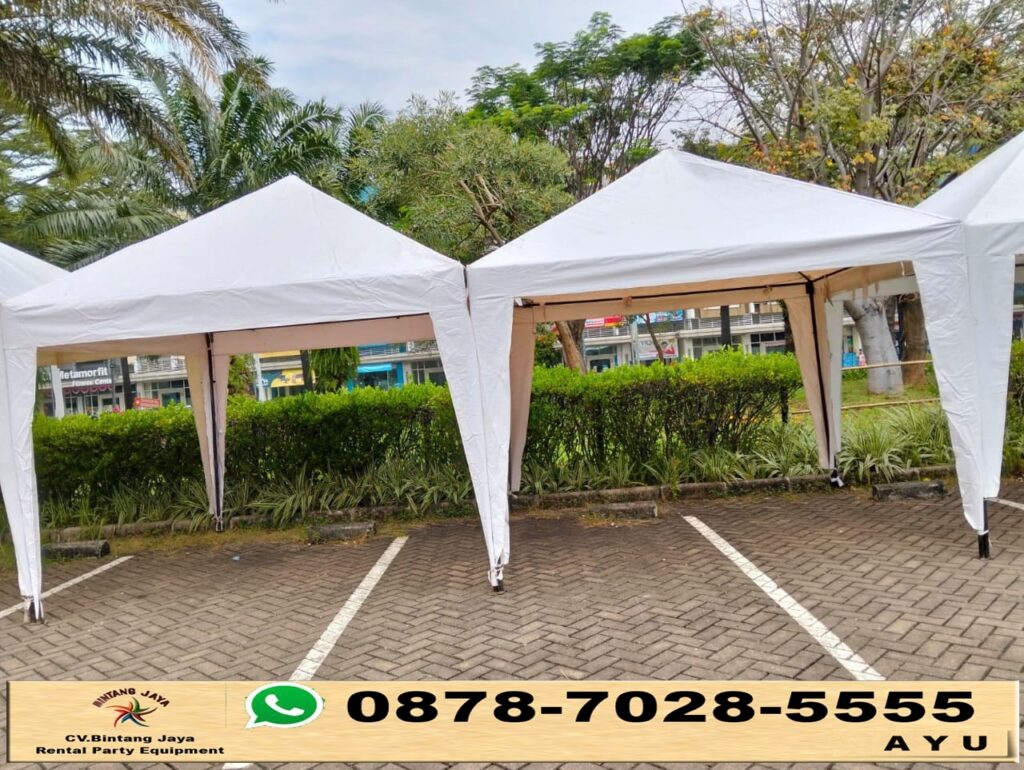 Pusat Sewa Tenda Putih Type Bazzar 3x3m Tangsel
