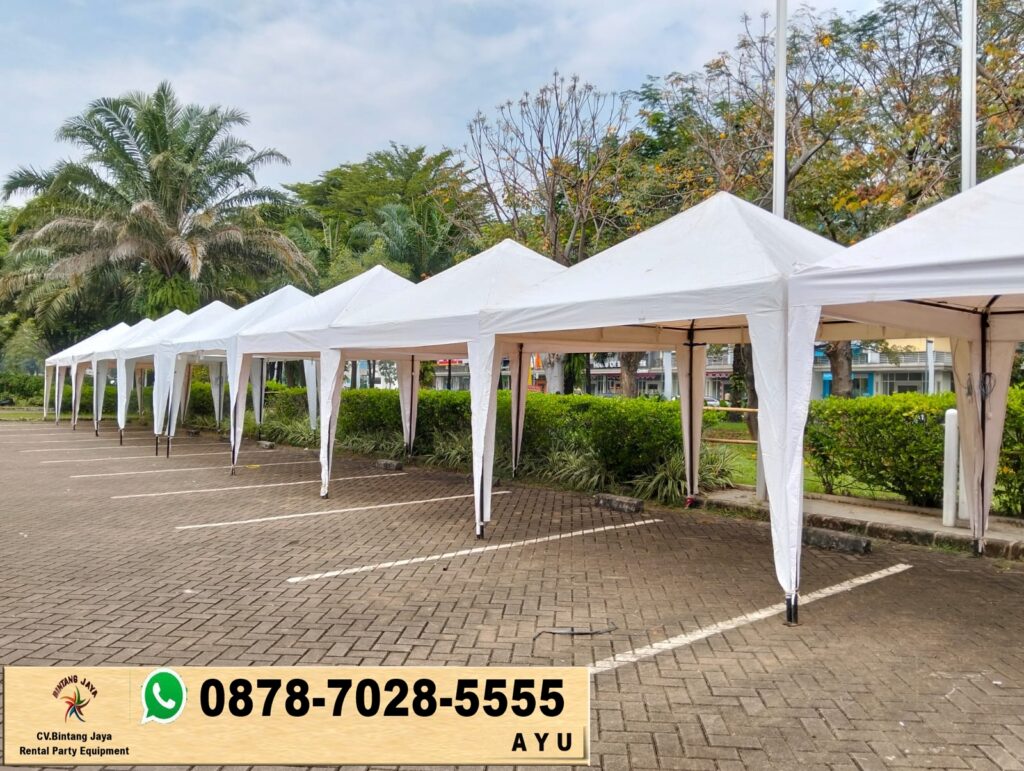Pusat Sewa Tenda Putih Type Bazzar 3x3m Tangsel