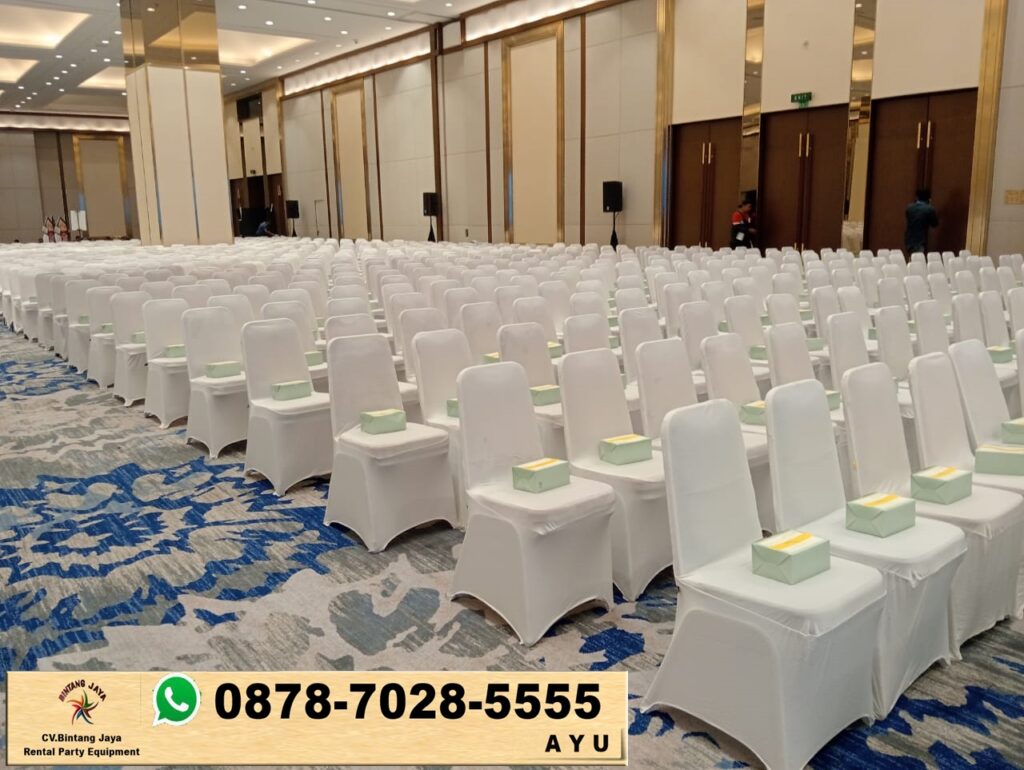 Rental Futura Kursi Pesta Cover Putih Di Subang