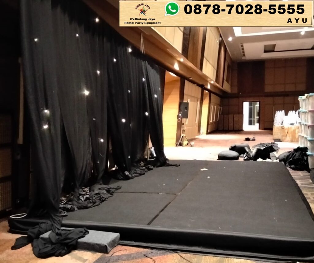Rental Panggung Dan Tirai Hitam Star Light Jakarta