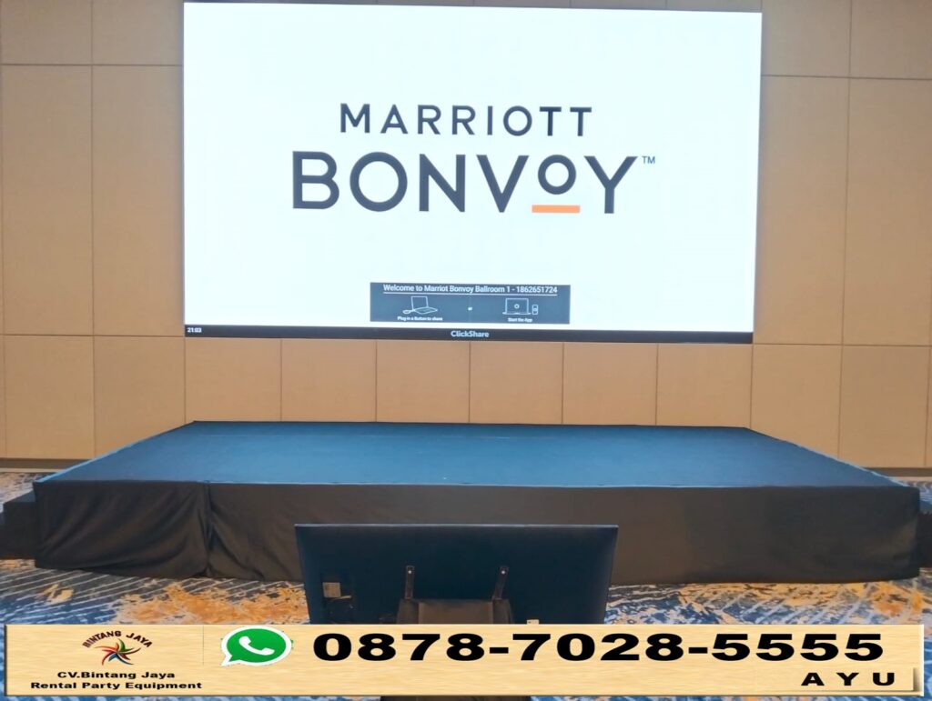 Rental Panggung Karpet Dan Poni Hitam Jakarta