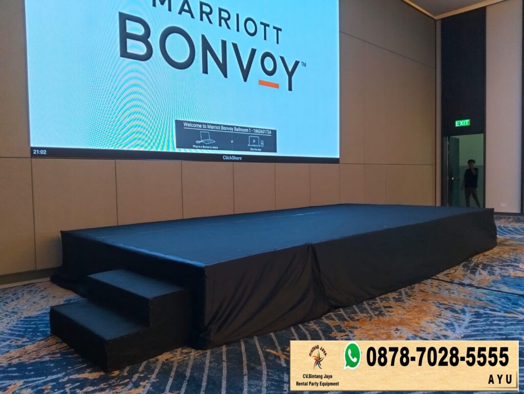 Rental Panggung Karpet Dan Poni Hitam Jakarta