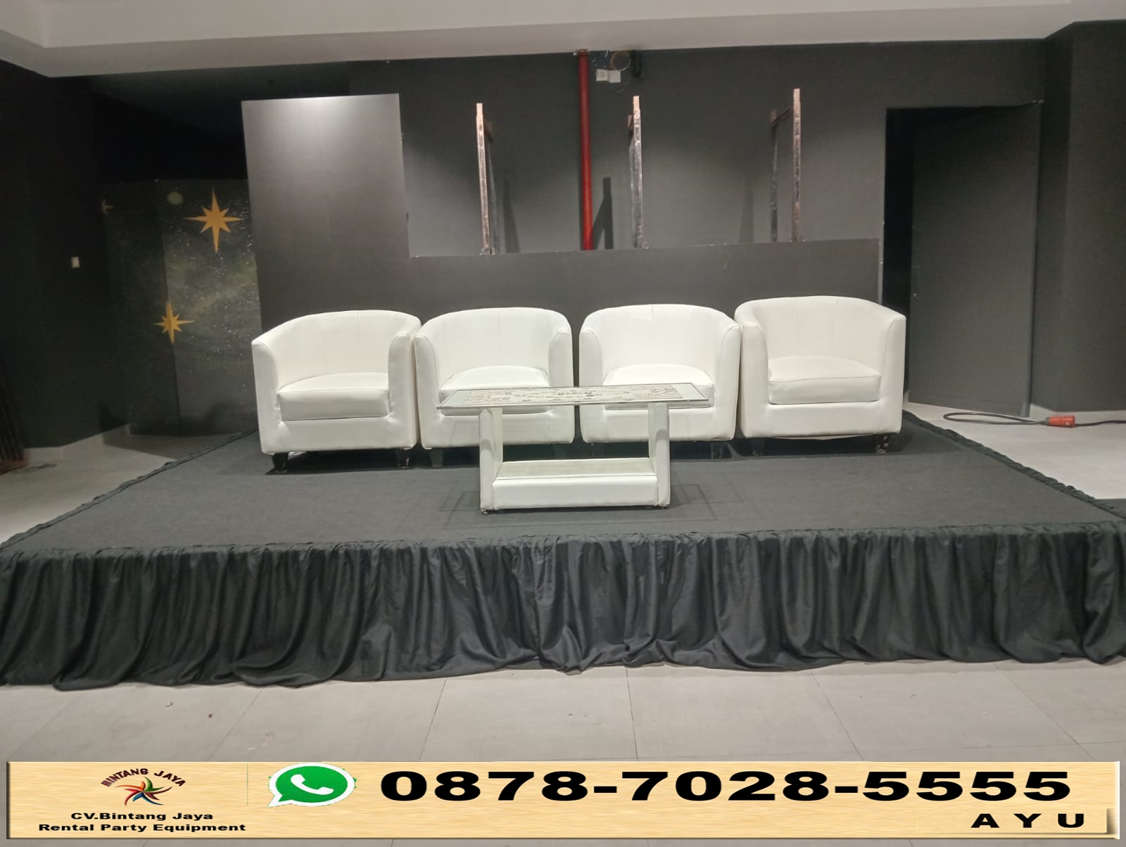 Rental Panggung Karpet Dan Poni Hitam Jakarta
