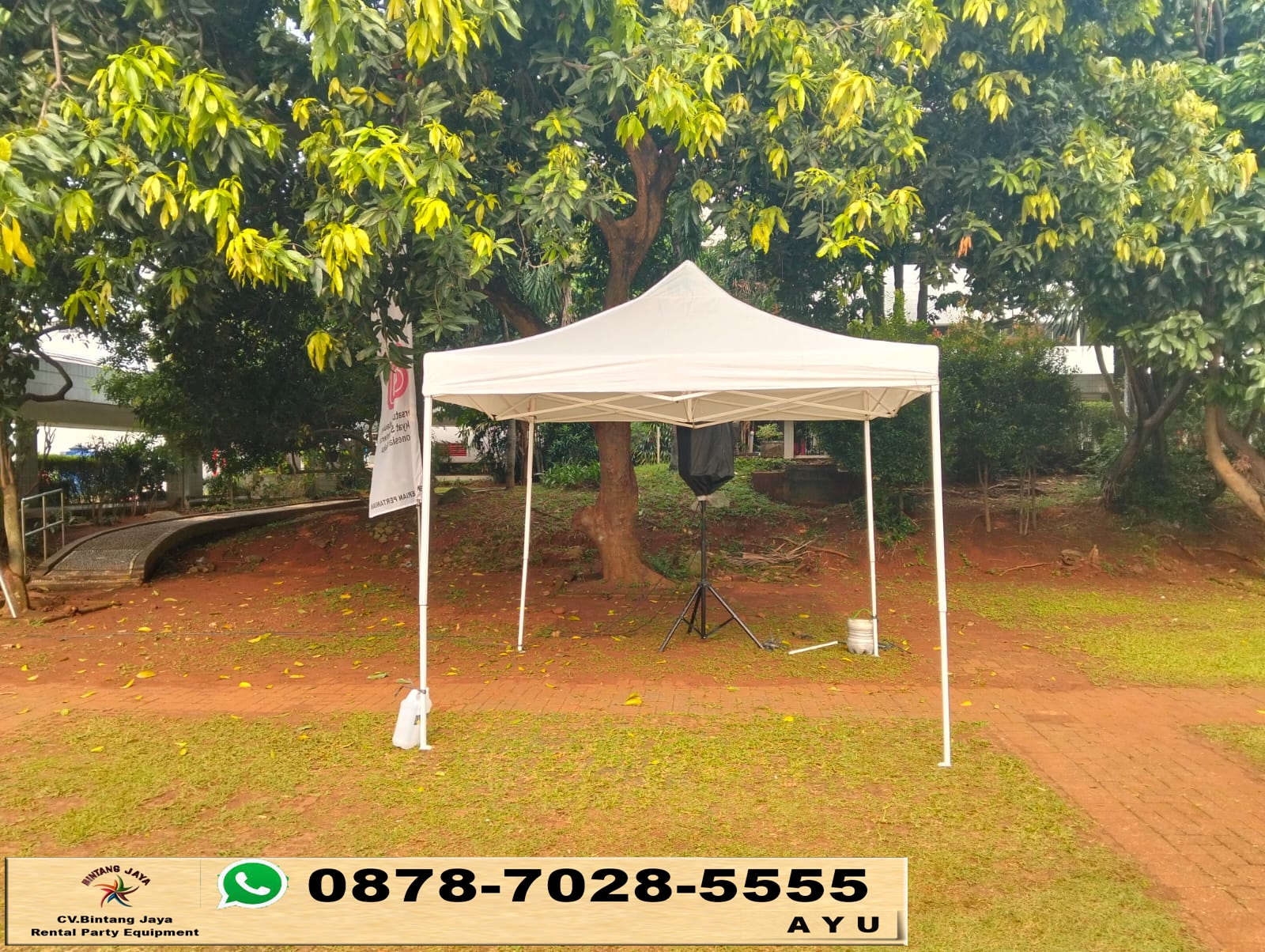 Rental Tenda Bazar Portable Ukuran 3x3m Putih Jakarta