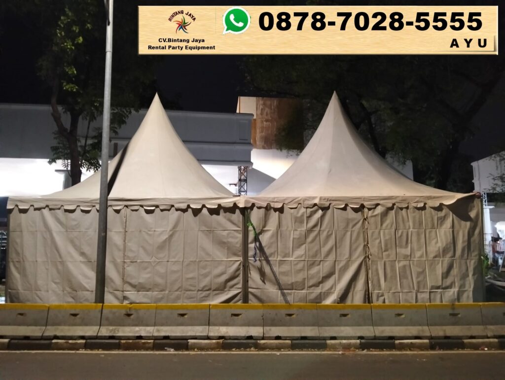 Rental Tenda Type Sarnafil Dan Konvensional Dekorasi Merah Putih Jabodetabek