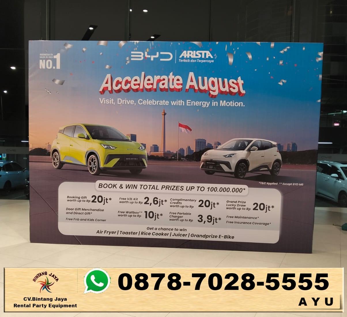 Sewa Backdrop Event BYD Pluit Jakut