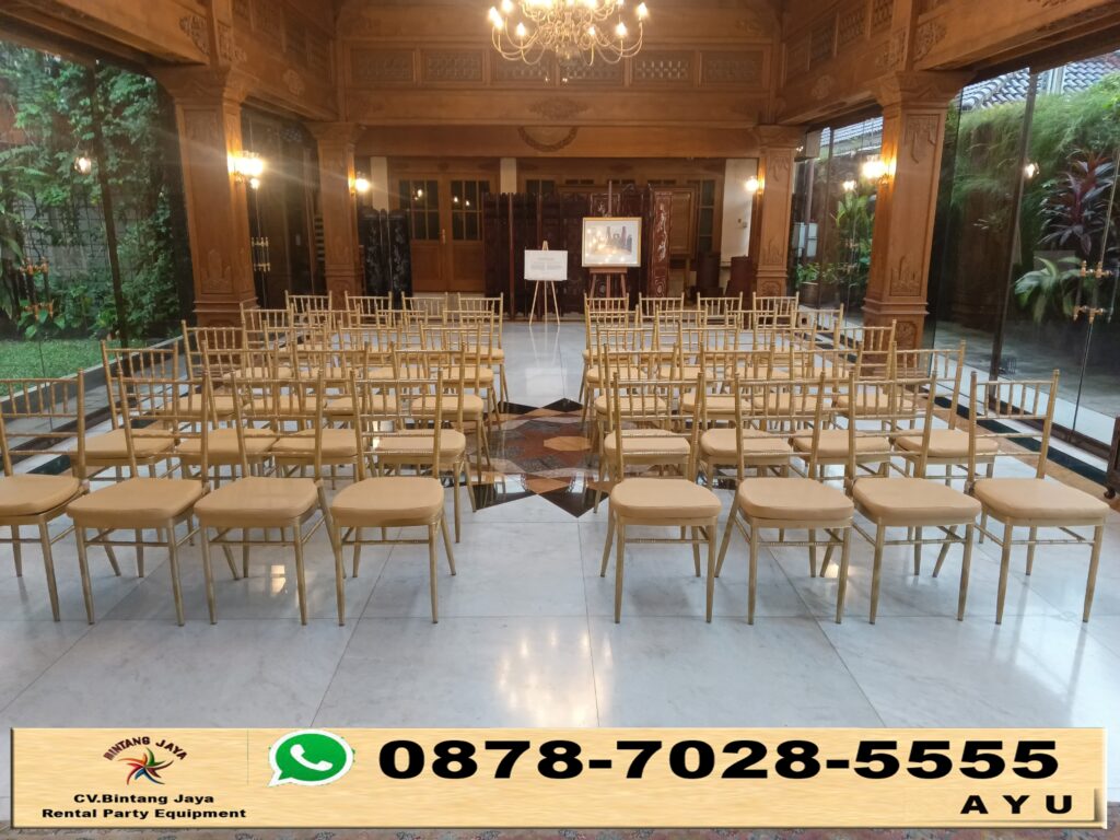 Sewa Kursi VIP Type Tiffany Gold Jakarta