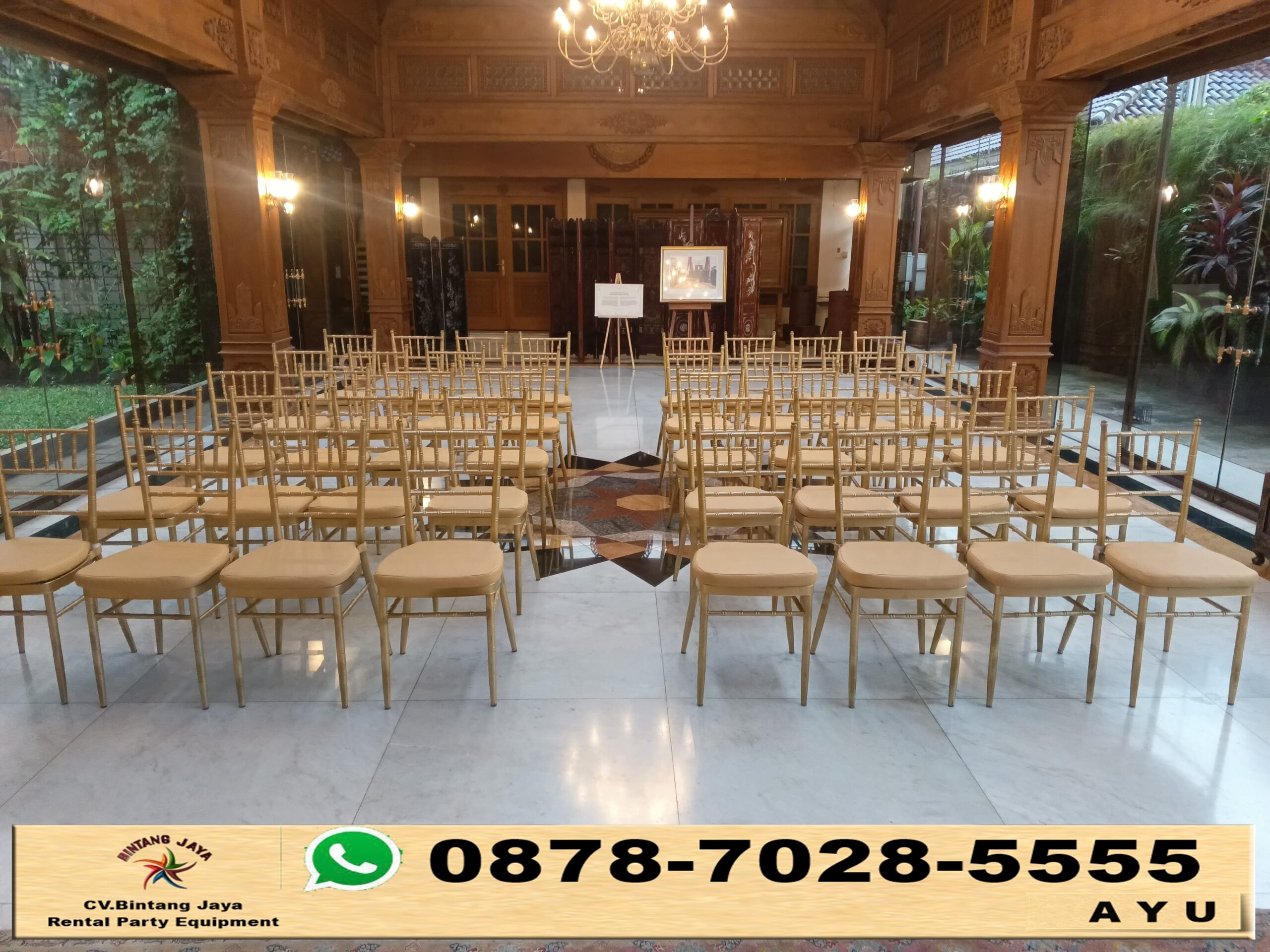 Sewa Kursi VIP Type Tiffany Gold Jakarta