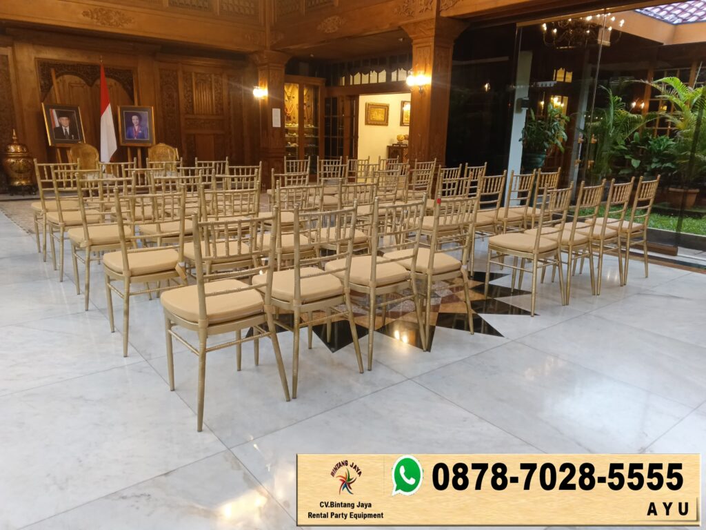Sewa Kursi VIP Type Tiffany Gold Jakarta