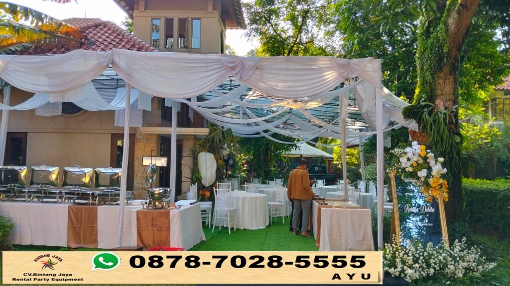 Rental Tenda Transparan Dekor Juntai Meja Kursi Jakarta