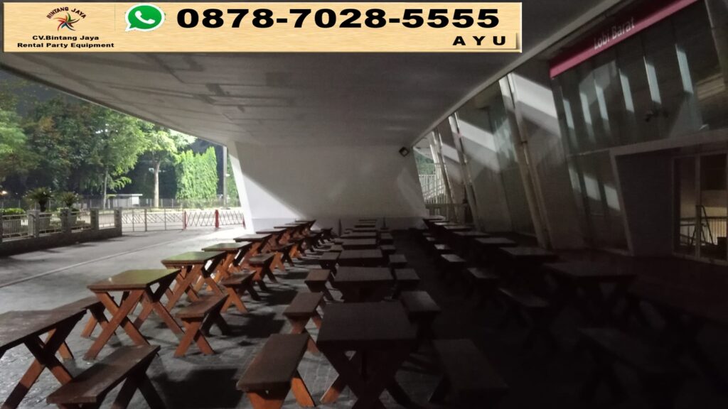 Sewa Kursi Plus Meja Kayu Type Taman Extra Di Banten