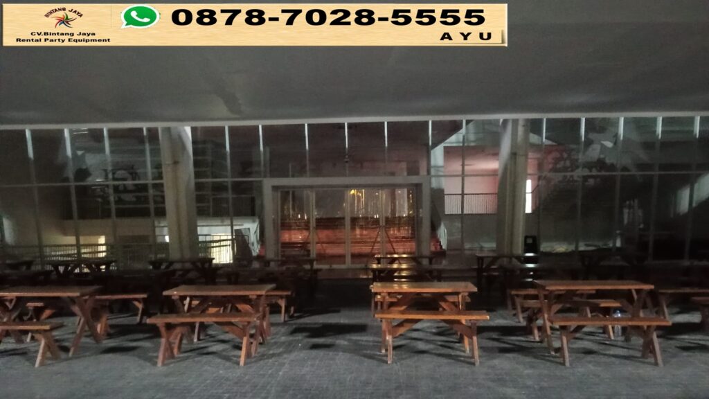 Sewa Kursi Plus Meja Kayu Type Taman Extra Di Banten